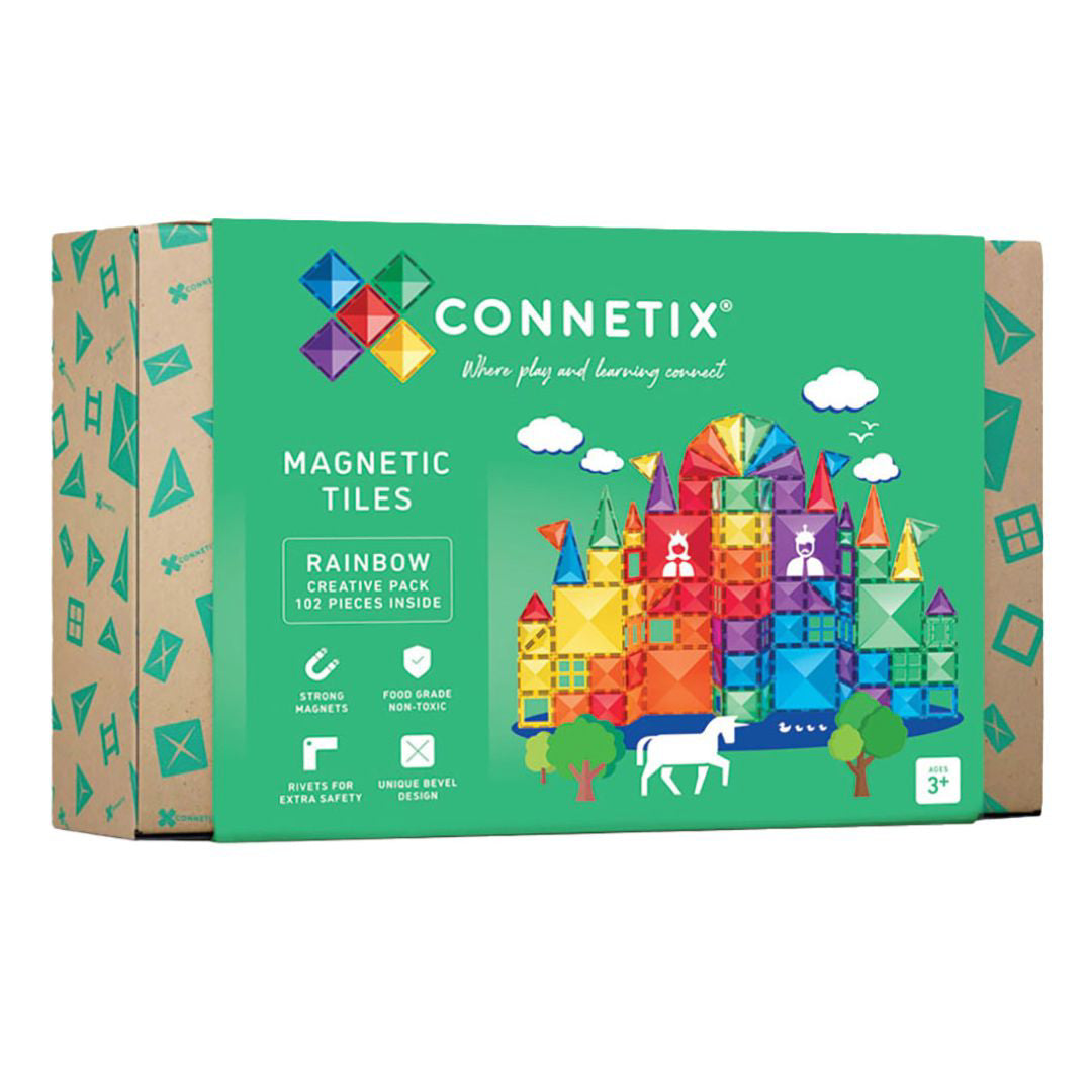 Connetix® Magnetne ploščice Rainbow Creative Pack 102-delni Connetix