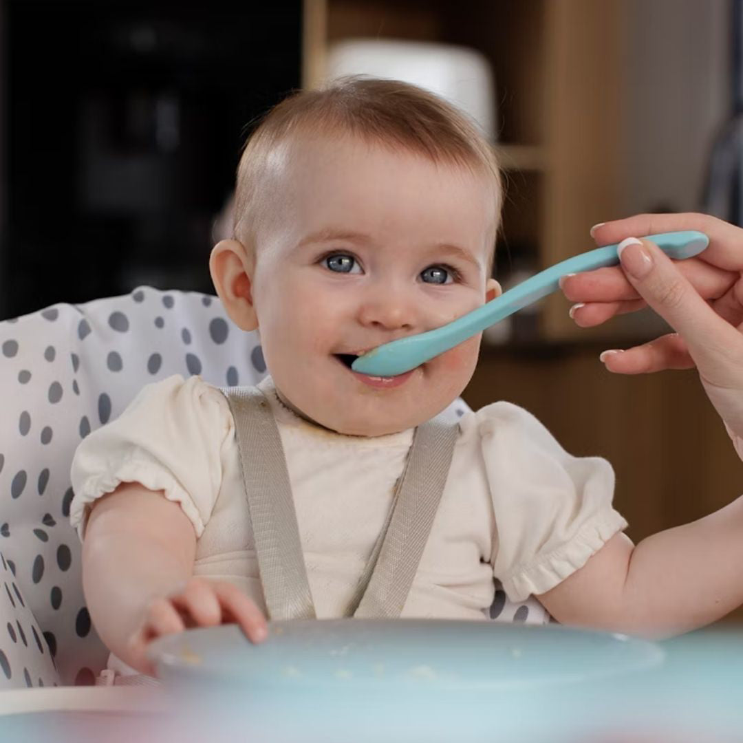 Twistshake® Žlička 3 kos (6+m) Pastel Blue Twistshake