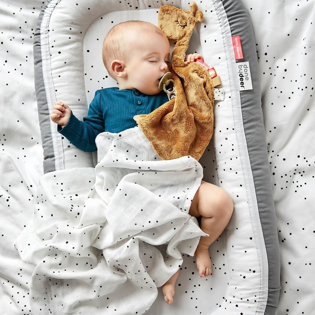 Done by Deer® Komplet tetra pleničk Dreamy Dots White 70x70 Done by Deer