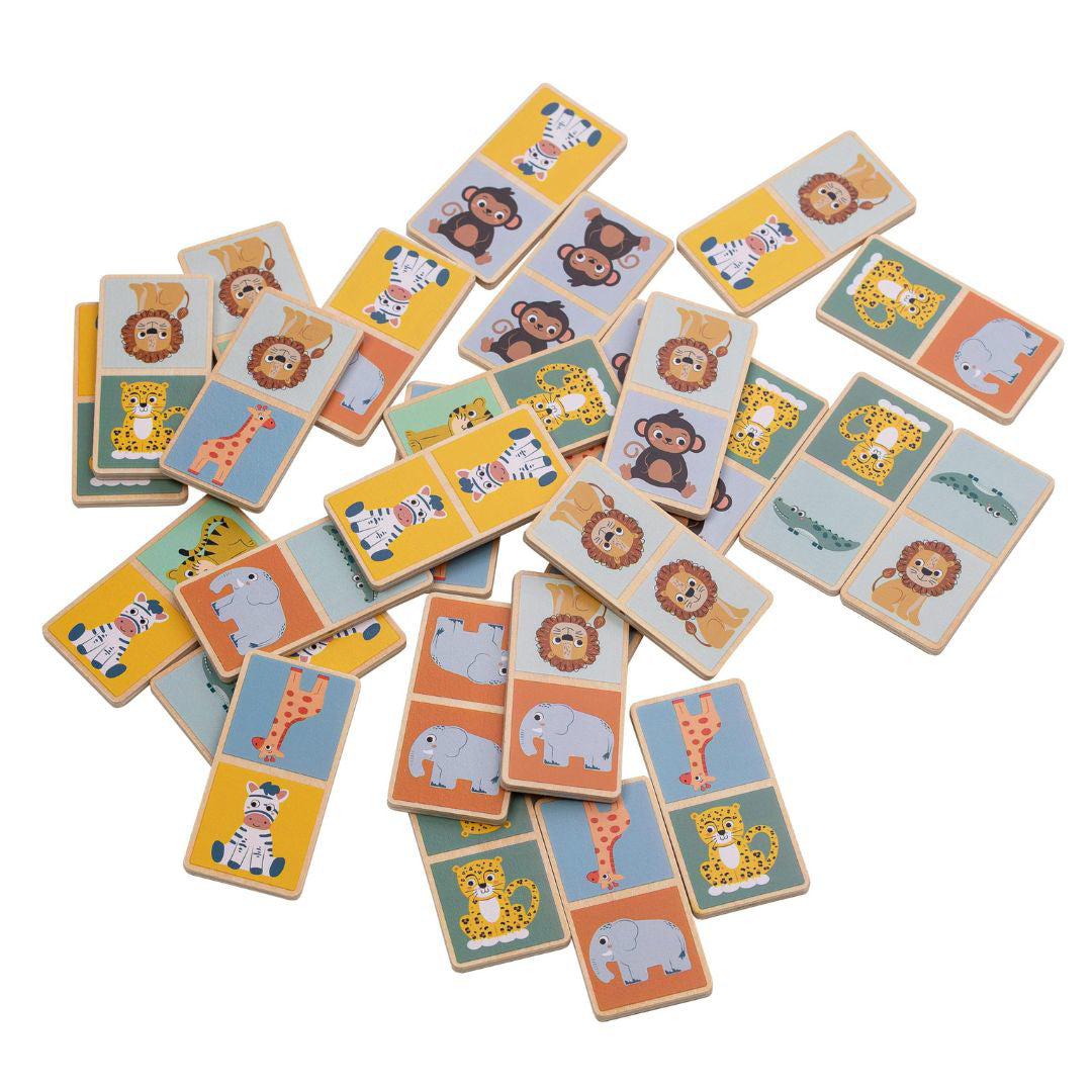 Free2Play® Lesena družabna igra Domino (28 kosov) Free2Play