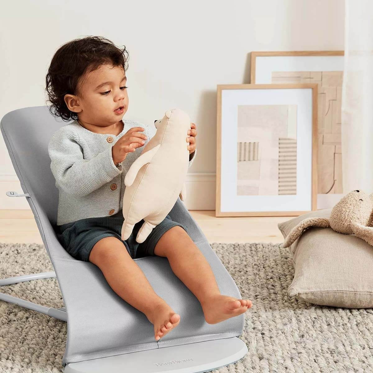 BabyBjörn® Gugalnik Balance Bliss Woven Petal Grey BabyBjörn