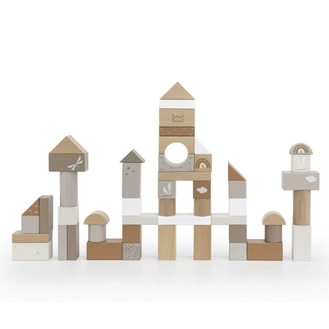 Label Label® Lesene kocke Nougat 50 kos Label Label