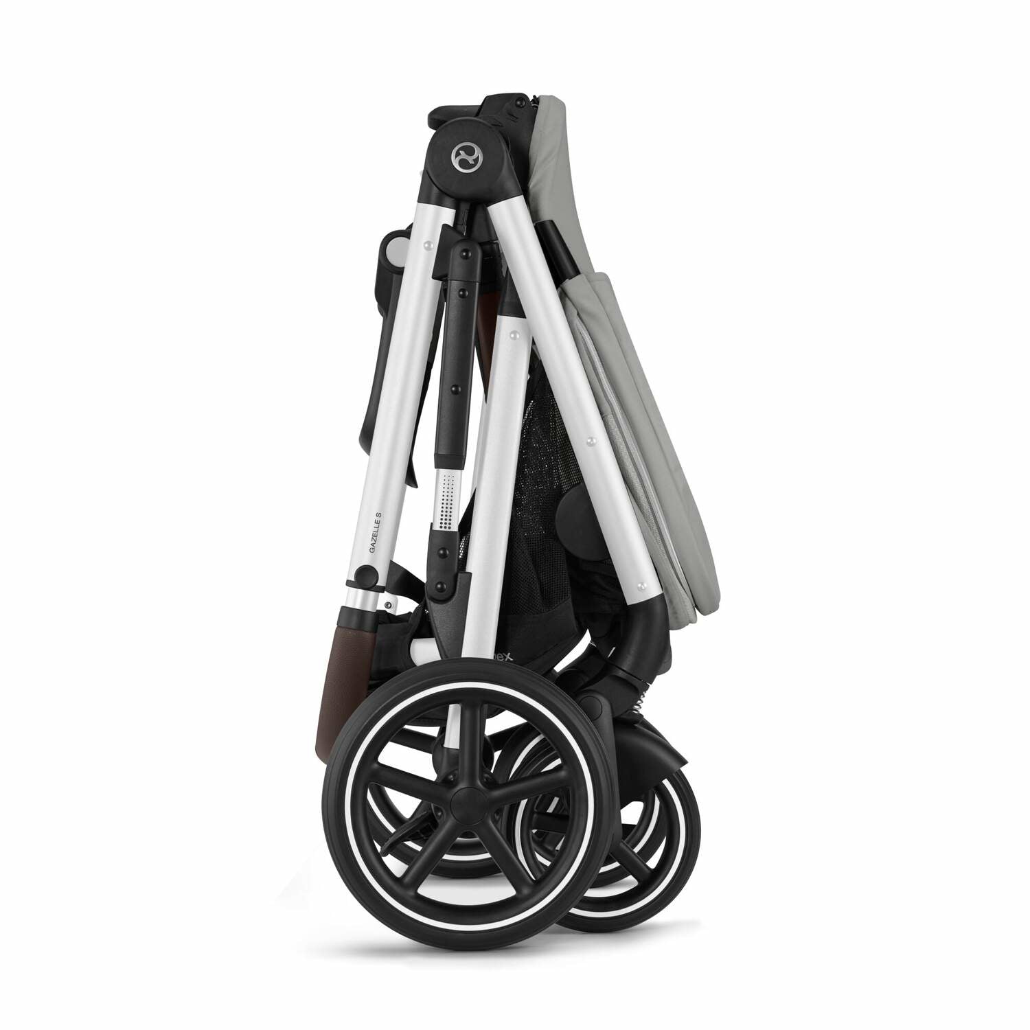 Cybex® Otroški voziček Gazelle™ S Stone Grey (Silver Frame) Cybex