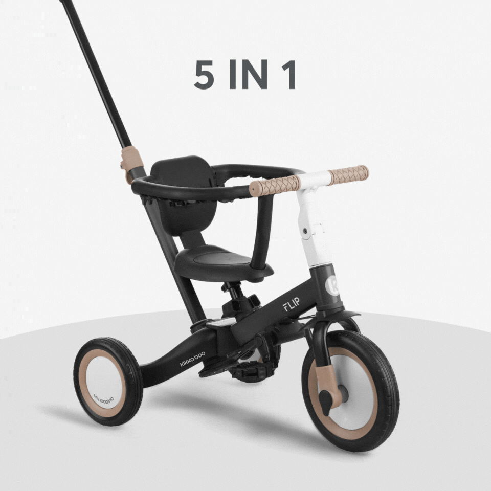KikkaBoo® Otroški tricikel 5in1 Flip Grey KikkaBoo