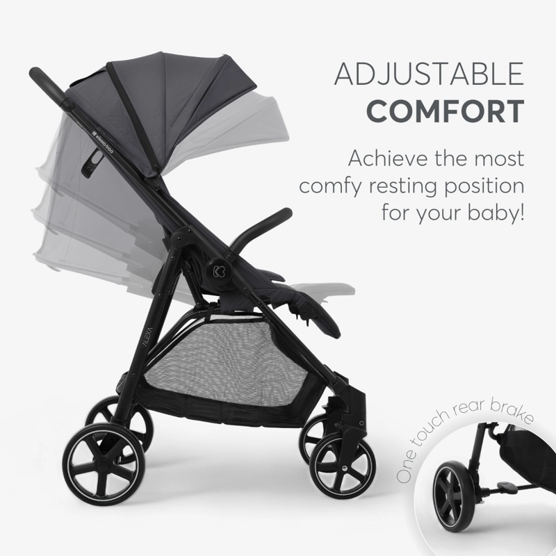 KikkaBoo® Otroški voziček Alexa Light Grey KikkaBoo