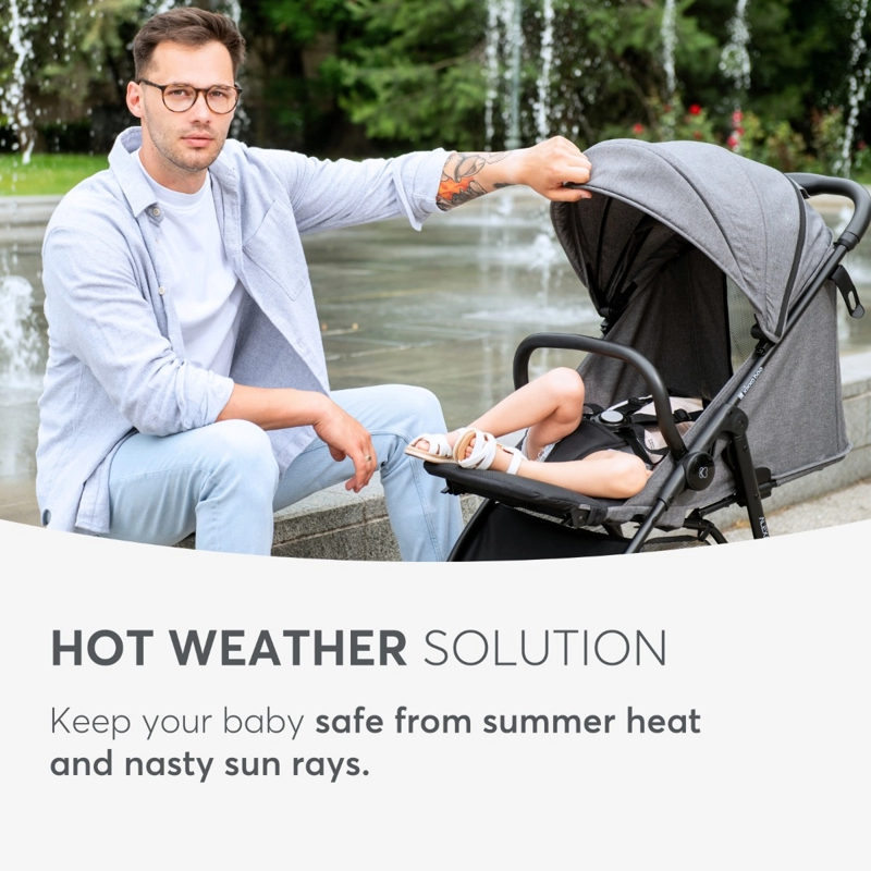 KikkaBoo® Otroški voziček Alexa Black KikkaBoo