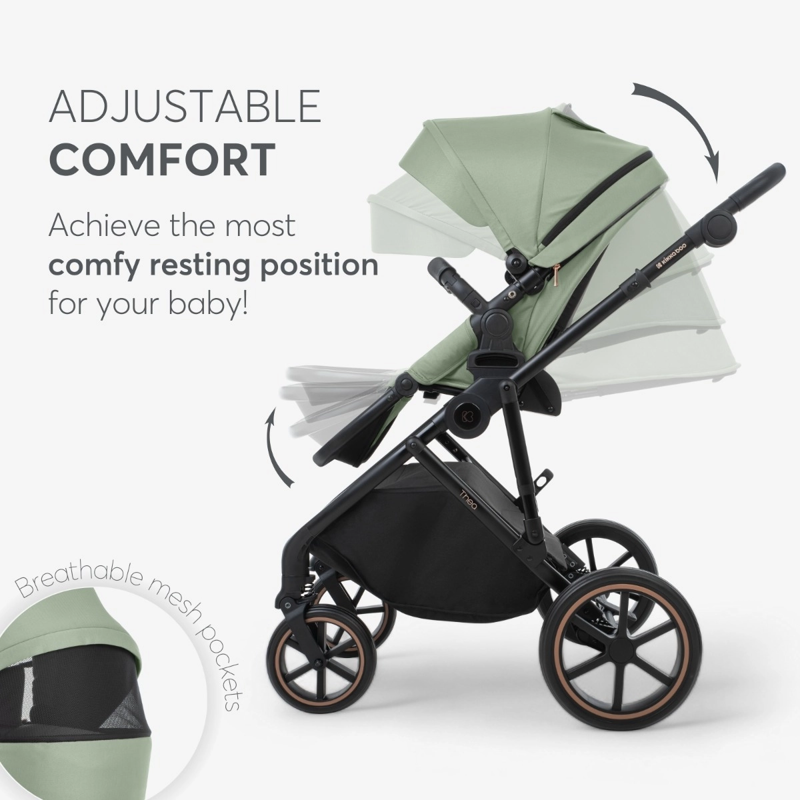 KikkaBoo® Otroški voziček s košaro 2v1 Thea Grey KikkaBoo