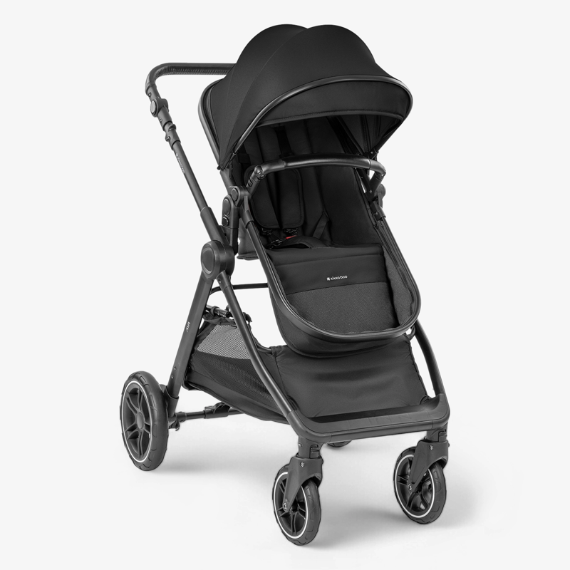 KikkaBoo® Otroški voziček s košaro 3v1 Ava Black KikkaBoo