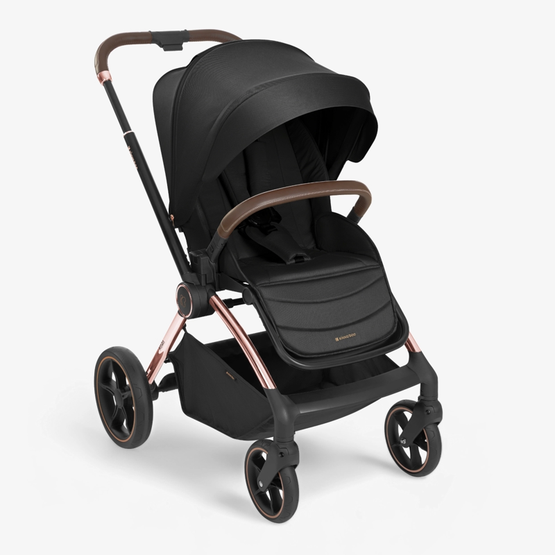 KikkaBoo® Otroški voziček s košaro 2v1 Kara Black KikkaBoo