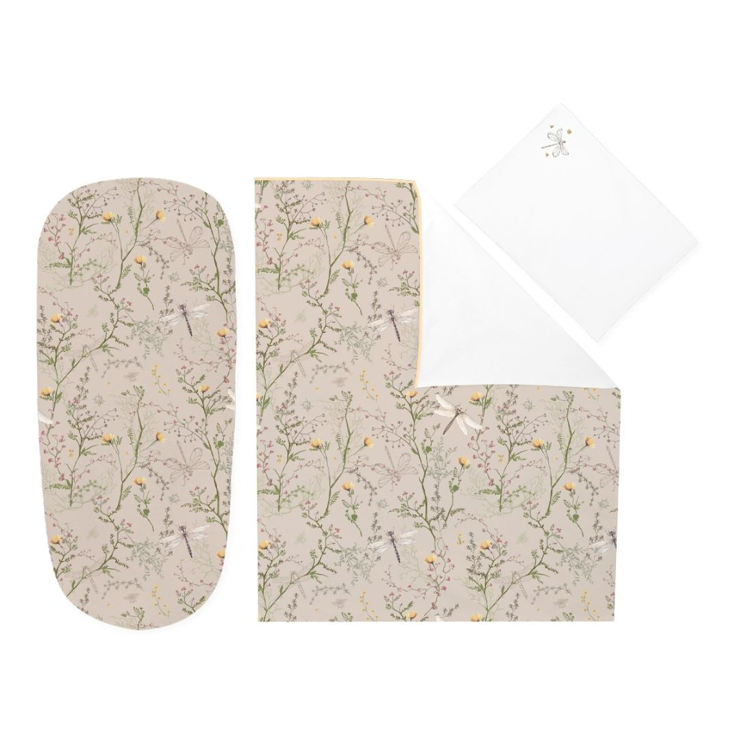 KikkaBoo® Otroška posteljnina Secret Garden Beige 80x60 KikkaBoo