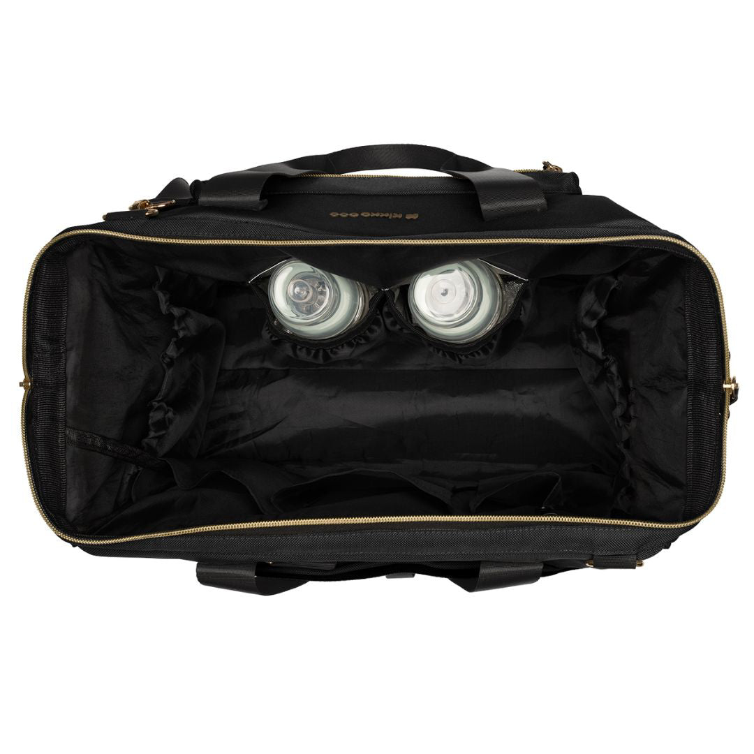 KikkaBoo® Previjalna torba Maxi Black NEW 2025 KikkaBoo
