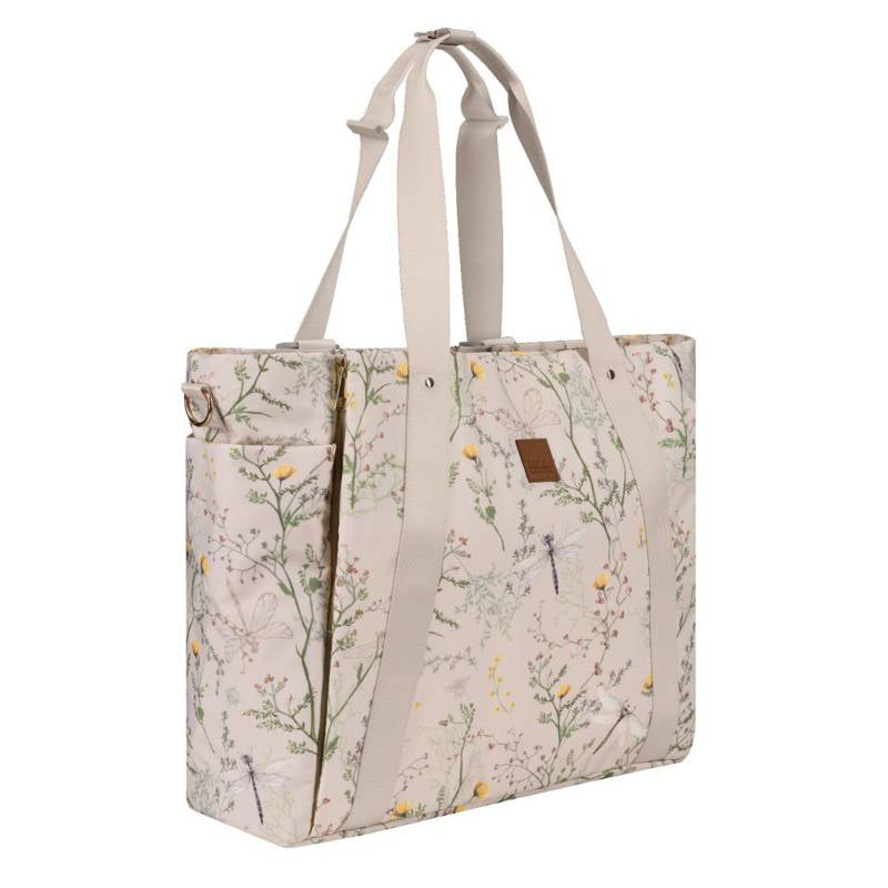 KikkaBoo® Previjalna torba Florence Secret Garden Beige KikkaBoo
