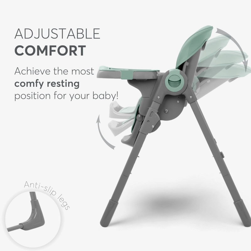 KikkaBoo® Otroški stol za hranjenje Comfy+ Beige KikkaBoo