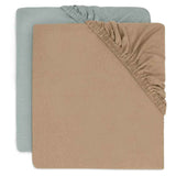 Jollein® Lenzuolo di cotone 2 pezzi 60x120 Sea Green/Biscuit