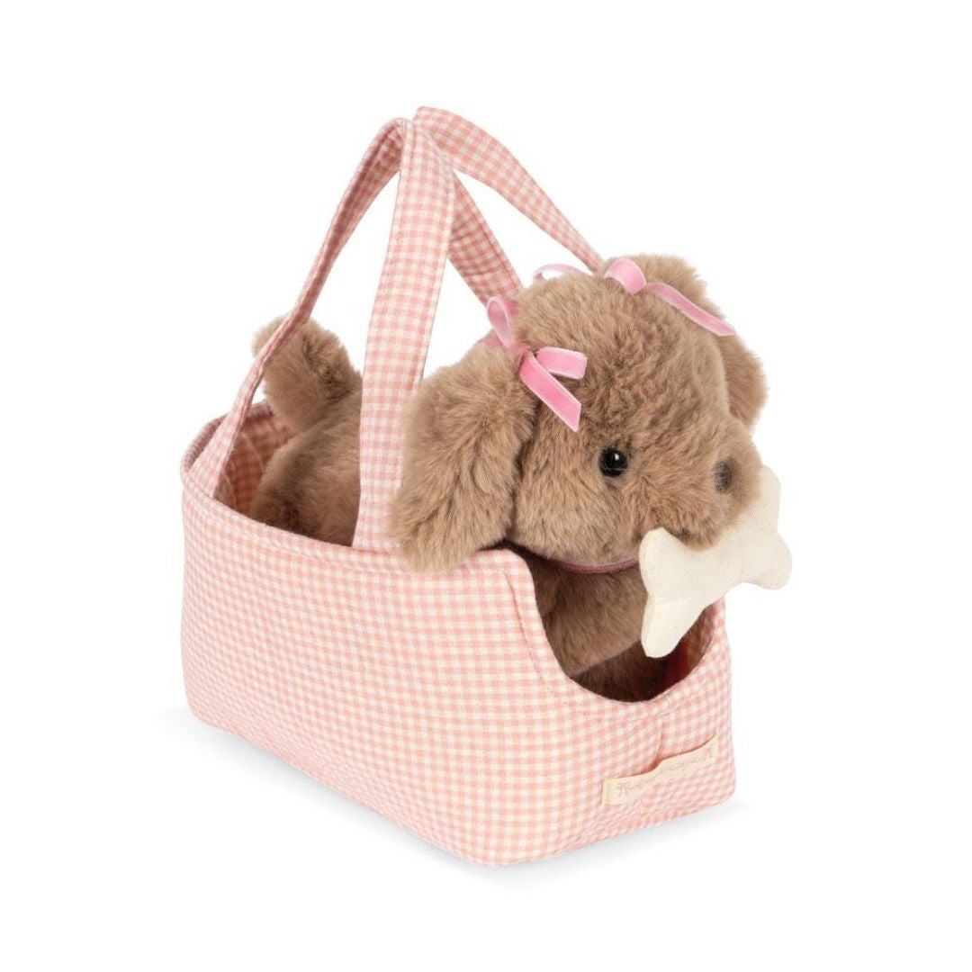 Konges Sløjd® Plišasti kuža Maude Pink Check Konges Sløjd