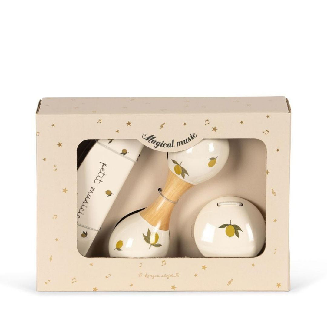 Konges Sløjd® Glasbeni set Music FSC Lemon Glossy Konges Sløjd