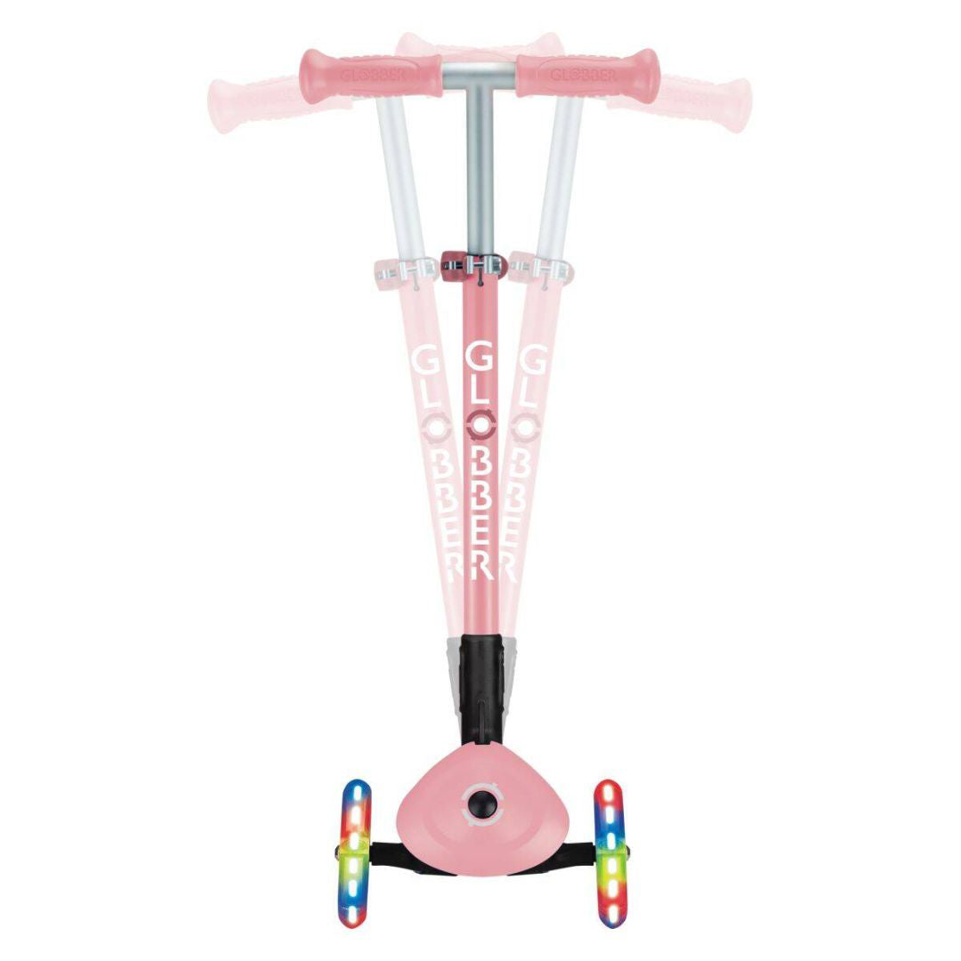 Globber® Otroški skiro s svetlečimi kolesi Primo Pastel Pink Globber