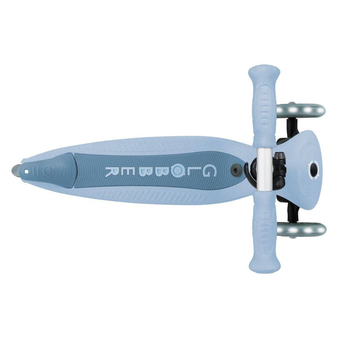 Globber® Zložljivi otroški skiro GO UP Active ECO s svetlečimi kolesi Blueberry Globber