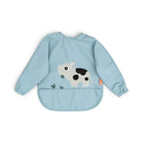 Done by Deer® Podbradnjak s rukavima Tiny Farm Blue