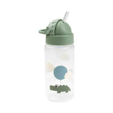 Done by Deer® Bočica sa slamkom Happy clouds Green 350 ml