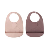 Done by Deer® Set 2 bavaglini in silicone Peekaboo Powder