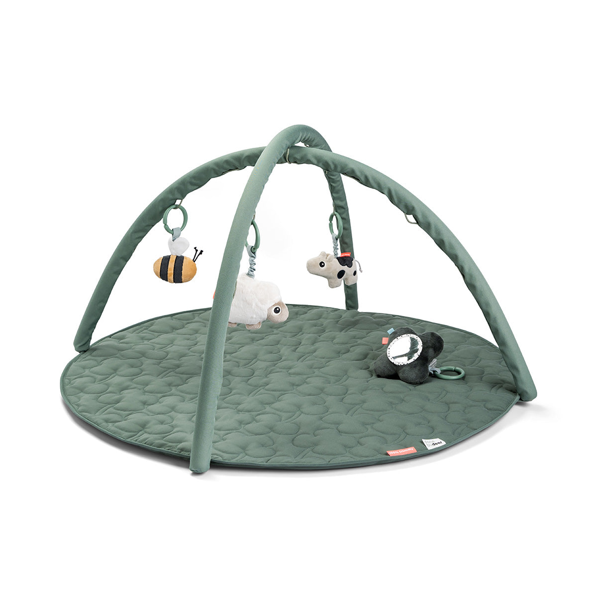 Done by Deer® Igralna podloga z lokom Tiny Farm Green Done by Deer