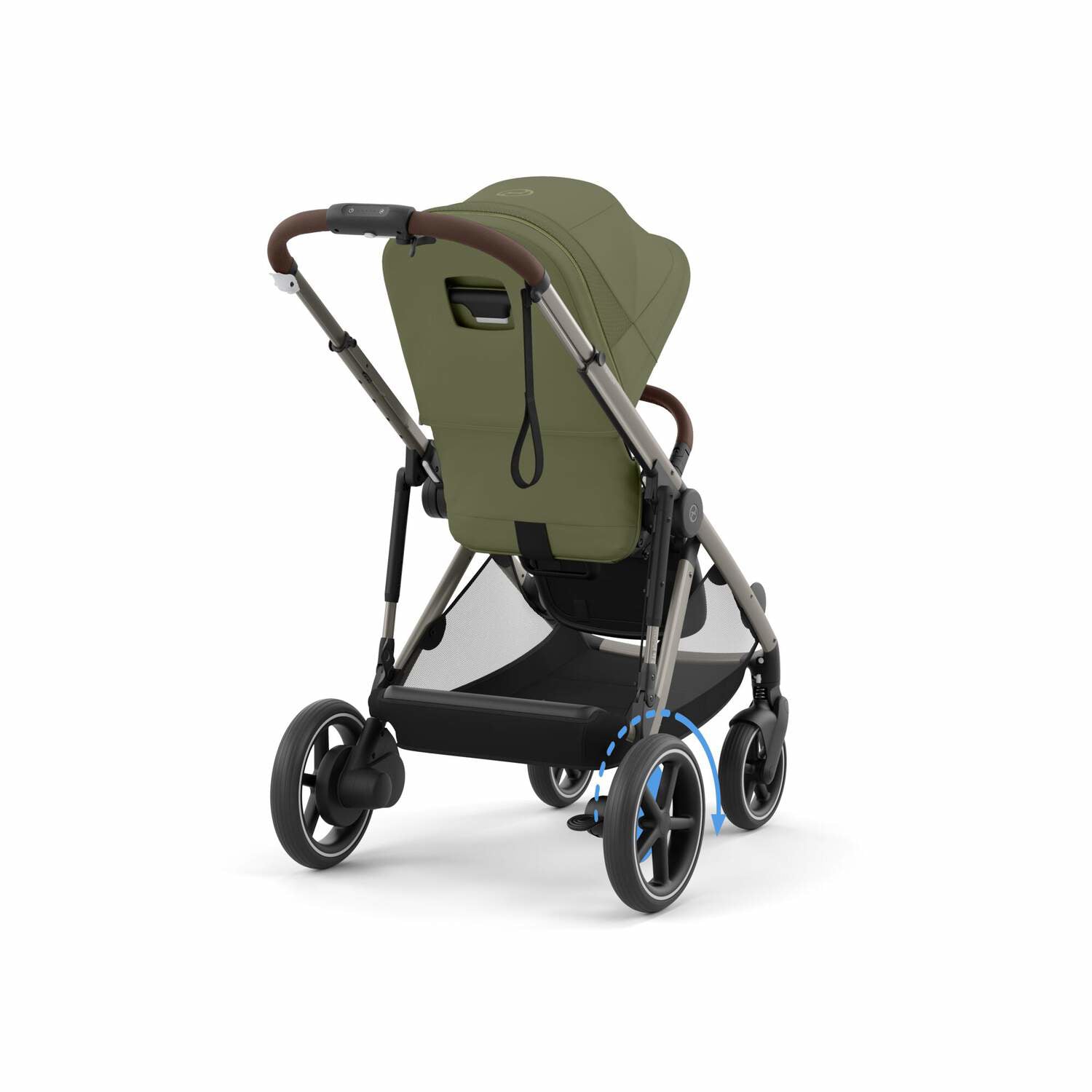 Cybex® Otroški voziček e-Gazelle™ S Moss Green (Taupe Frame) Cybex