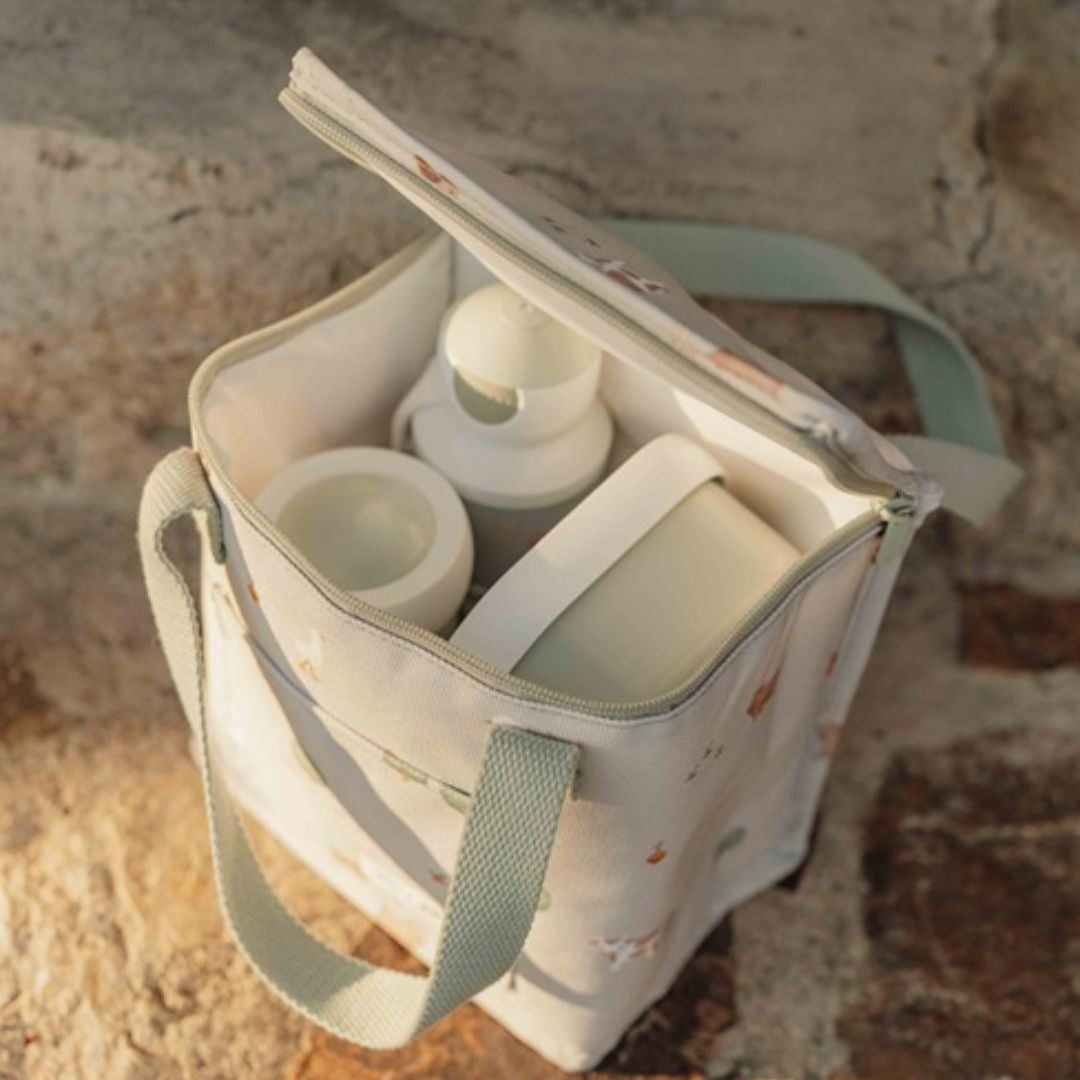 Little Dutch® Steklenička za pitje pop-up Little Farm 400ml Little Dutch