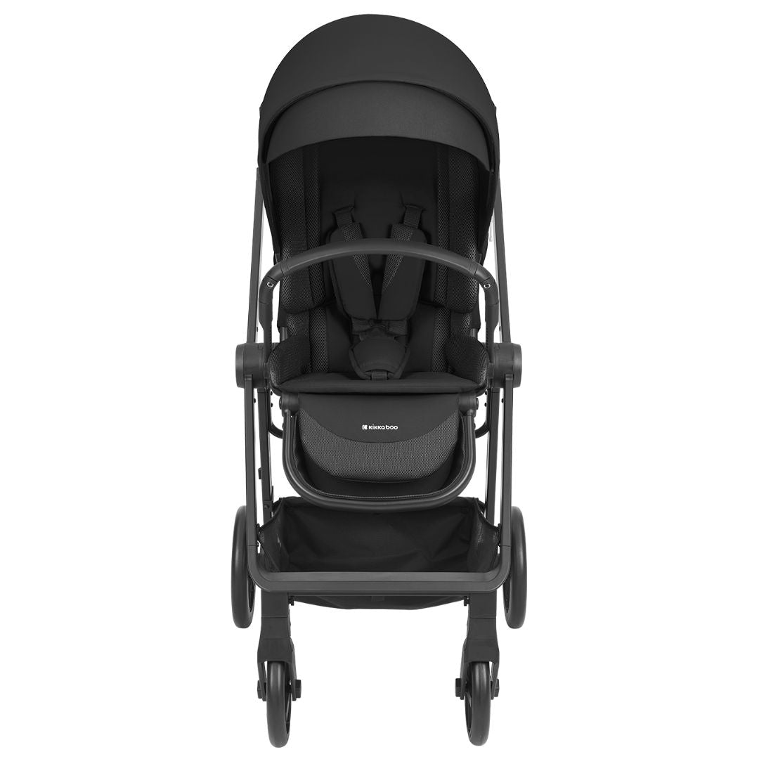 KikkaBoo® Otroški voziček s košaro 3v1 Mia Black KikkaBoo