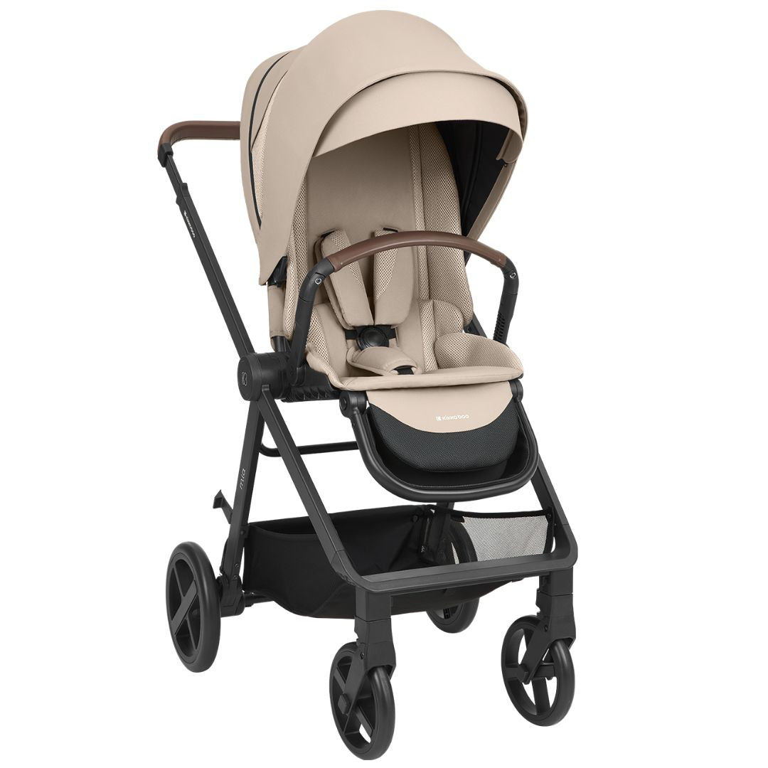 KikkaBoo® Otroški voziček s košaro 3v1 Mia Beige KikkaBoo