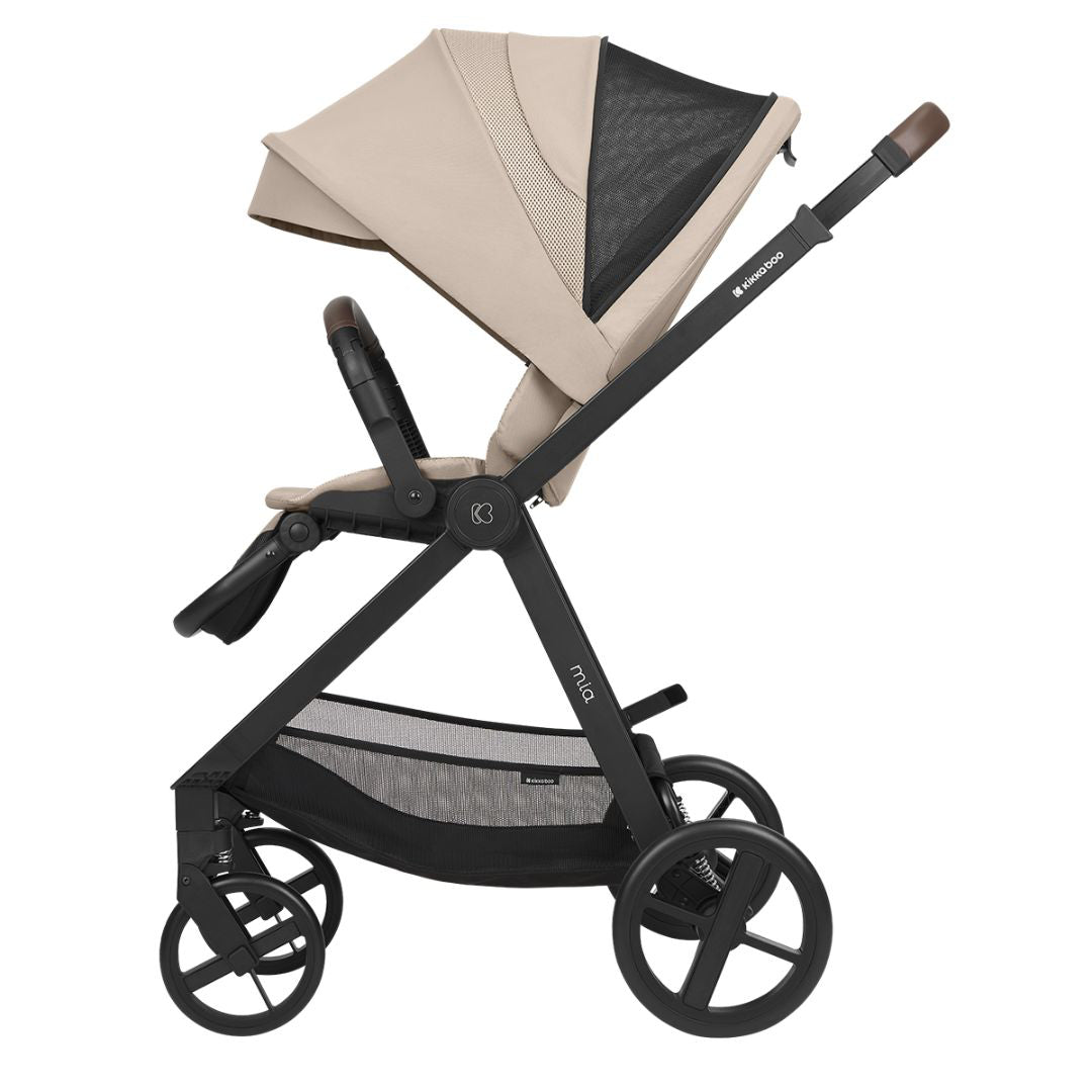 KikkaBoo® Otroški voziček s košaro 3v1 Mia Beige KikkaBoo