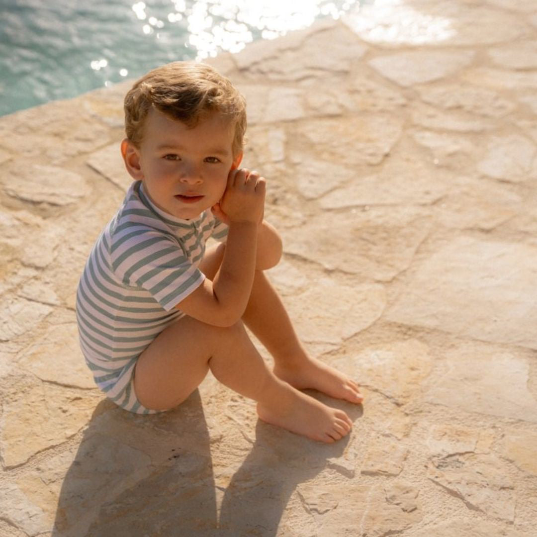 Little Dutch® Kopalna plenička/kopalke Stripes Surf Blue Little Dutch