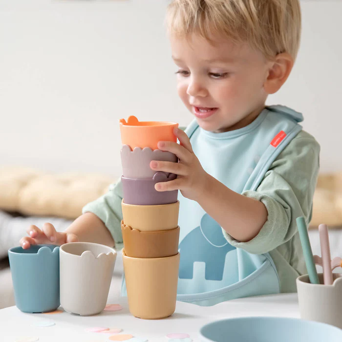 Done by Deer® Mini lonček Kiddish 2 kosa Croco Blue 100ml Done by Deer