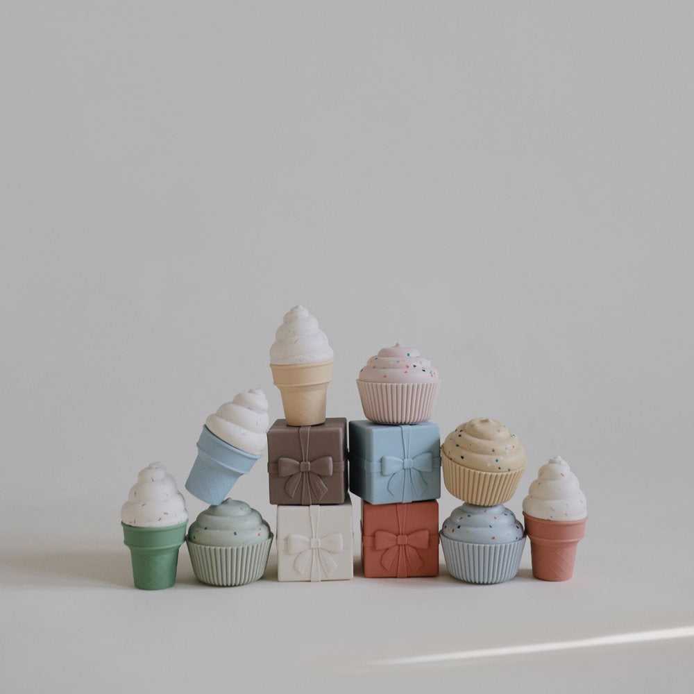 Mushie® Kopalne igračke Mix and Match Ice Cream Toy Mushie