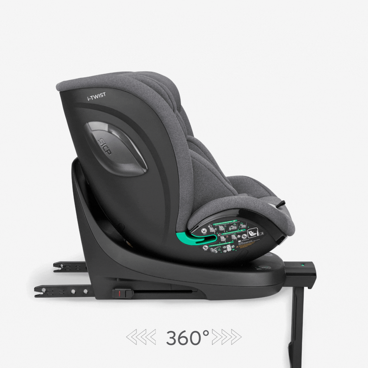 KikkaBoo® Otroški avtosedež 360° i-Twist i-SIZE (40-150 cm) Light Grey KikkaBoo