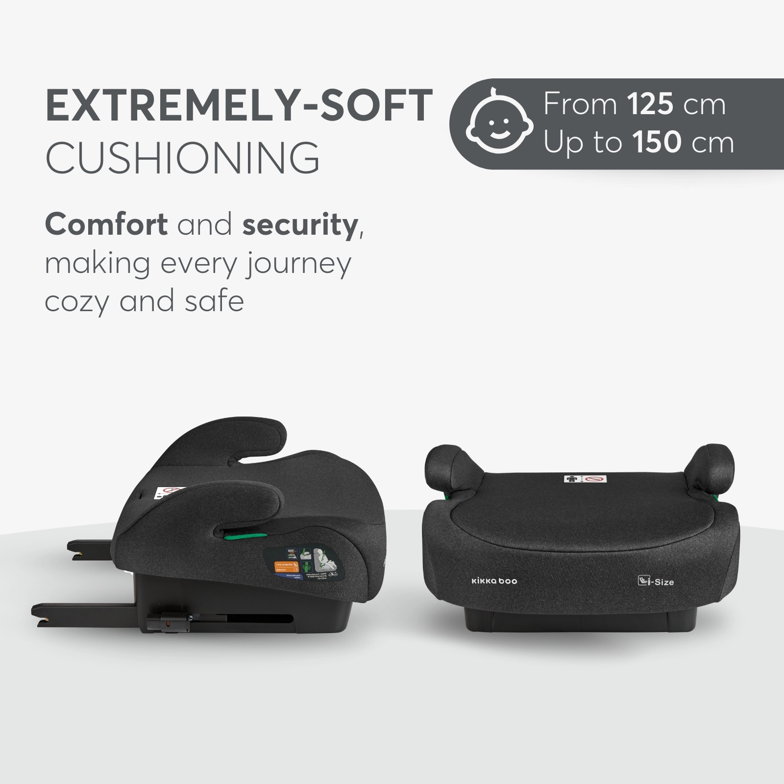 KikkaBoo® Otroški jahač i-Tip i-SIZE (125-150 cm) Black KikkaBoo