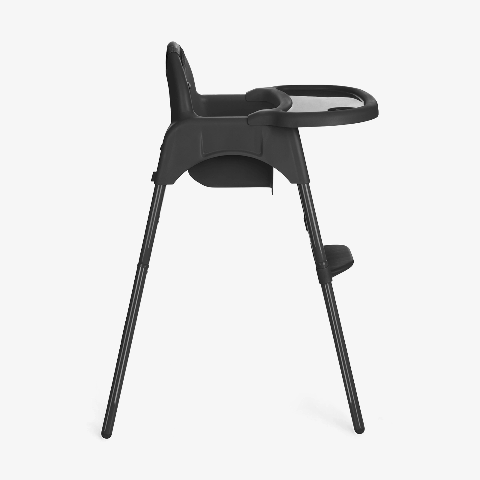 KikkaBoo® Otroški stol za hranjenje 2v1 Jammy Black KikkaBoo