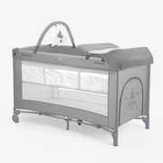 KikkaBoo® Prenosna posteljica 2 levels 125x65 So Gifted PLUS Grey KikkaBoo
