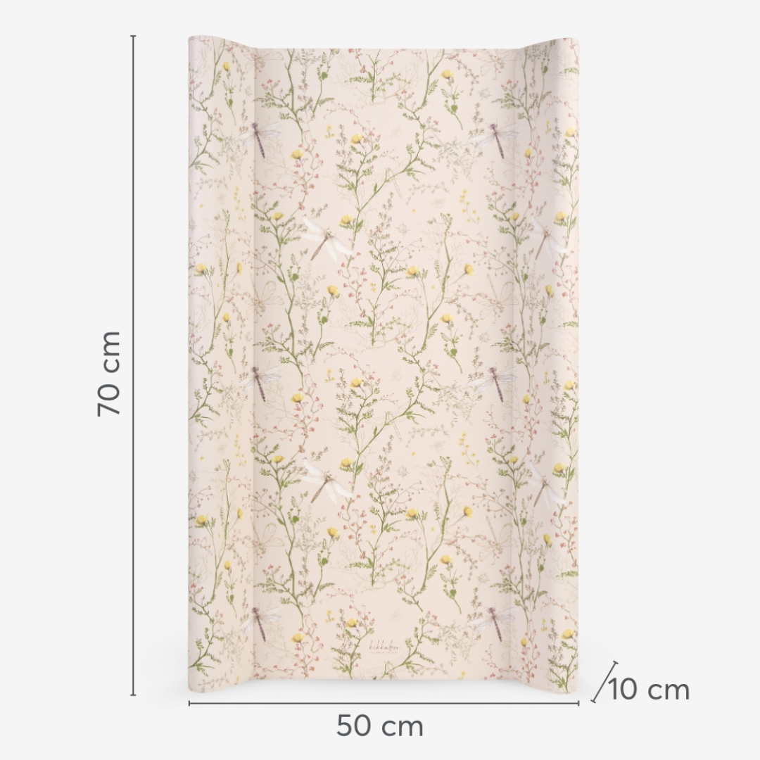 KikkaBoo® Trda previjalna podloga 70х50cm Secret Garden Beige KikkaBoo