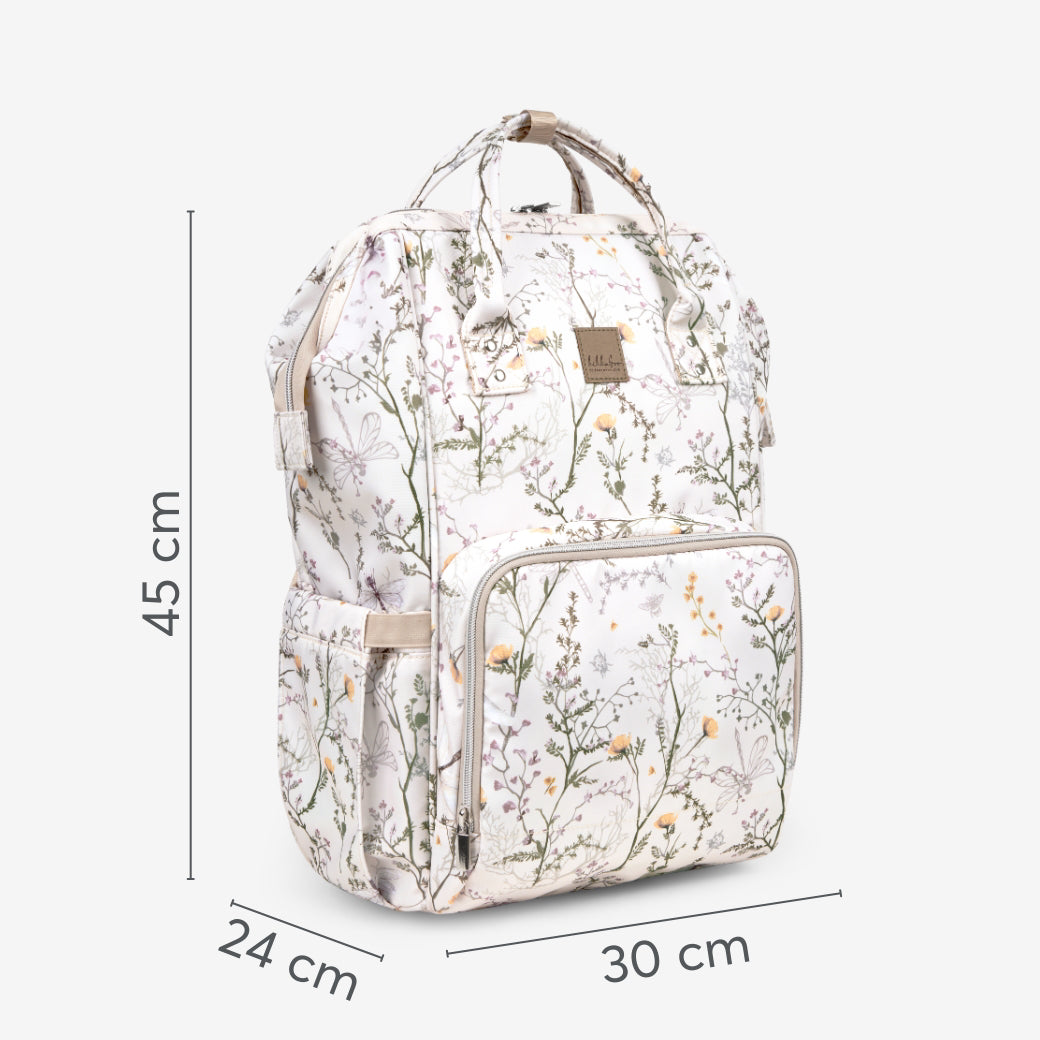 KikkaBoo® Previjalni nahrbtnik Siena Luxe Secret Garden Beige KikkaBoo