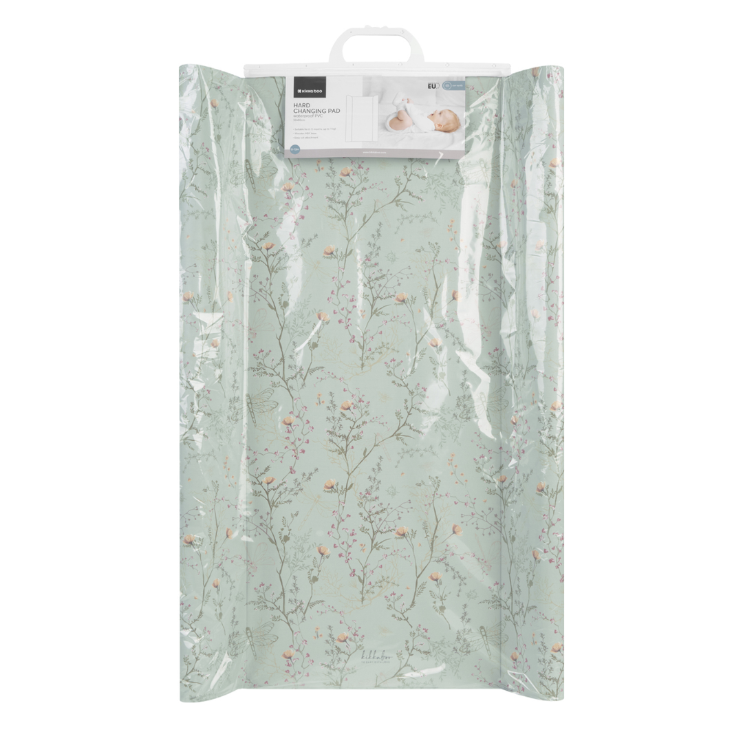 KikkaBoo® Trda previjalna podloga 70х50cm Secret Garden Green KikkaBoo