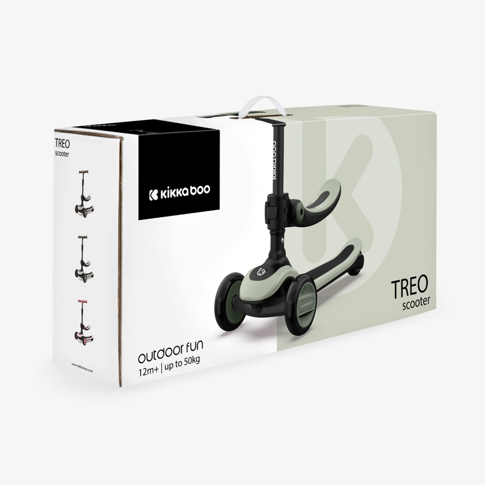 KikkaBoo® Otroški poganjalec/skiro 2v1 Treo Mint KikkaBoo
