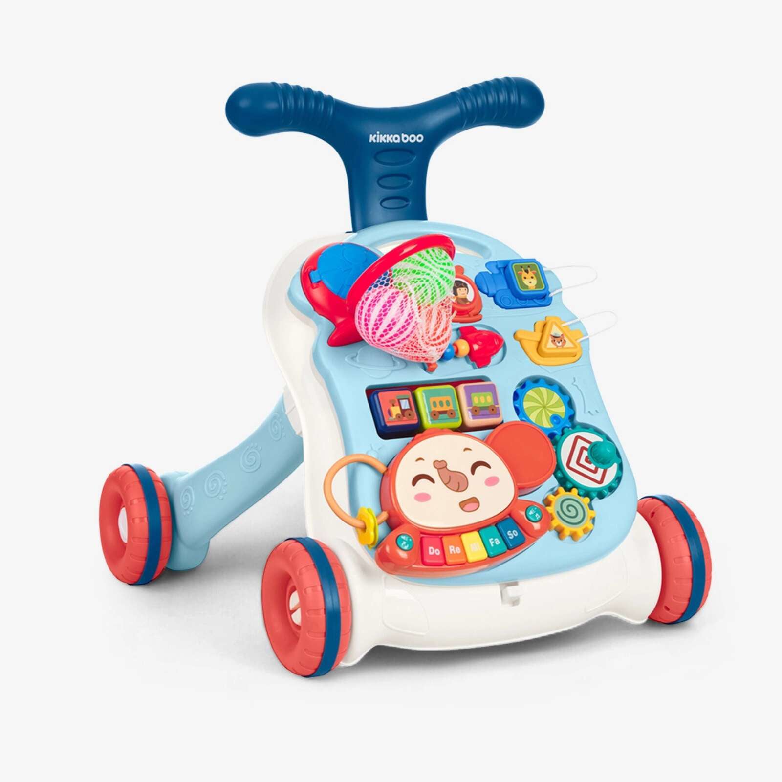 KikkaBoo® Aktivnostni voziček 3v1 Play & Grow Blue KikkaBoo