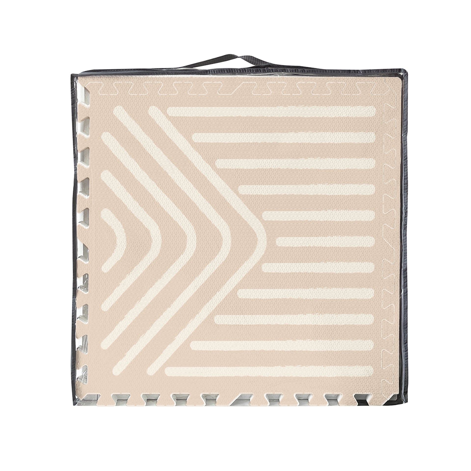 Evibell® Igralna podloga Puzzle 120x180 Lines Sand Evibell