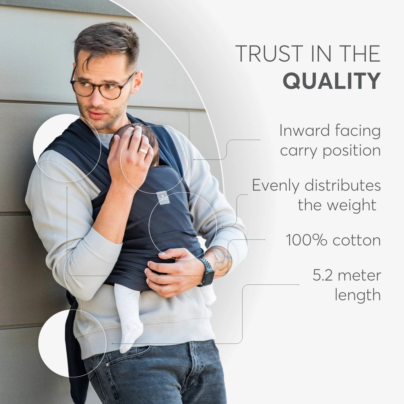 KikkaBoo® Nosilka wrap Isla Black KikkaBoo