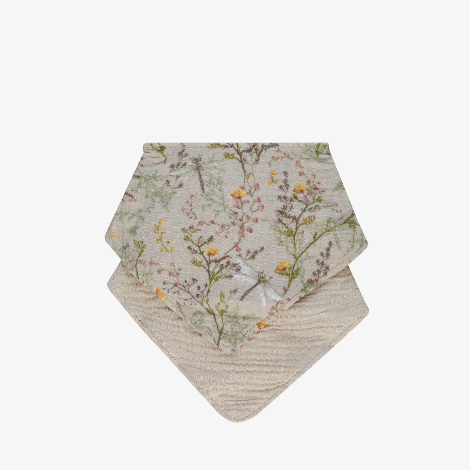 KikkaBoo® Set 2 slinčkov iz muslina Secret Garden Beige KikkaBoo