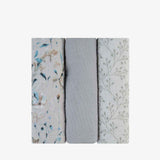 KikkaBoo® Tetra pelene od muslina 3 komada 75x75 cm Dreamy Fields Grey