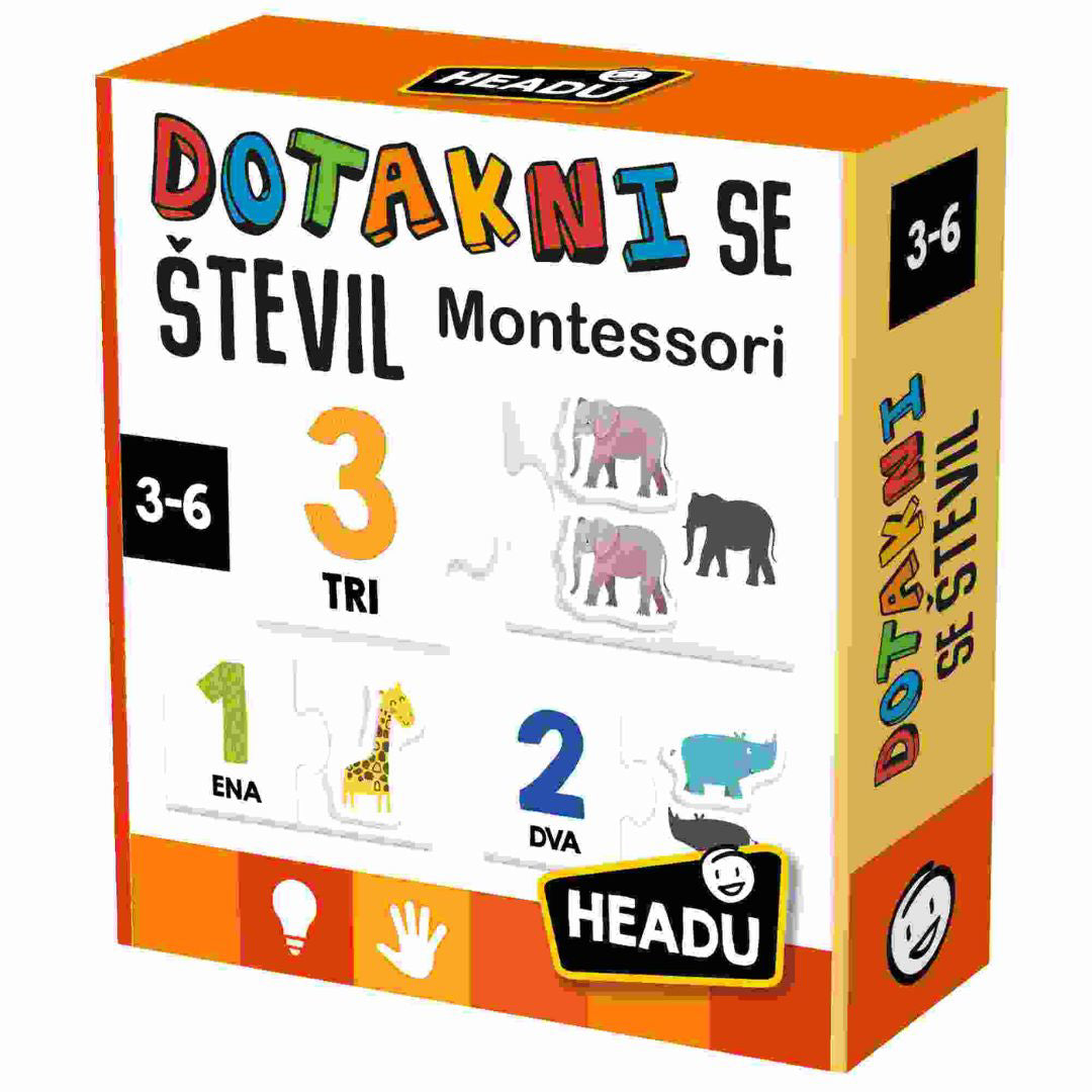 Headu® Montessori Dotakni se števil SLO Headu