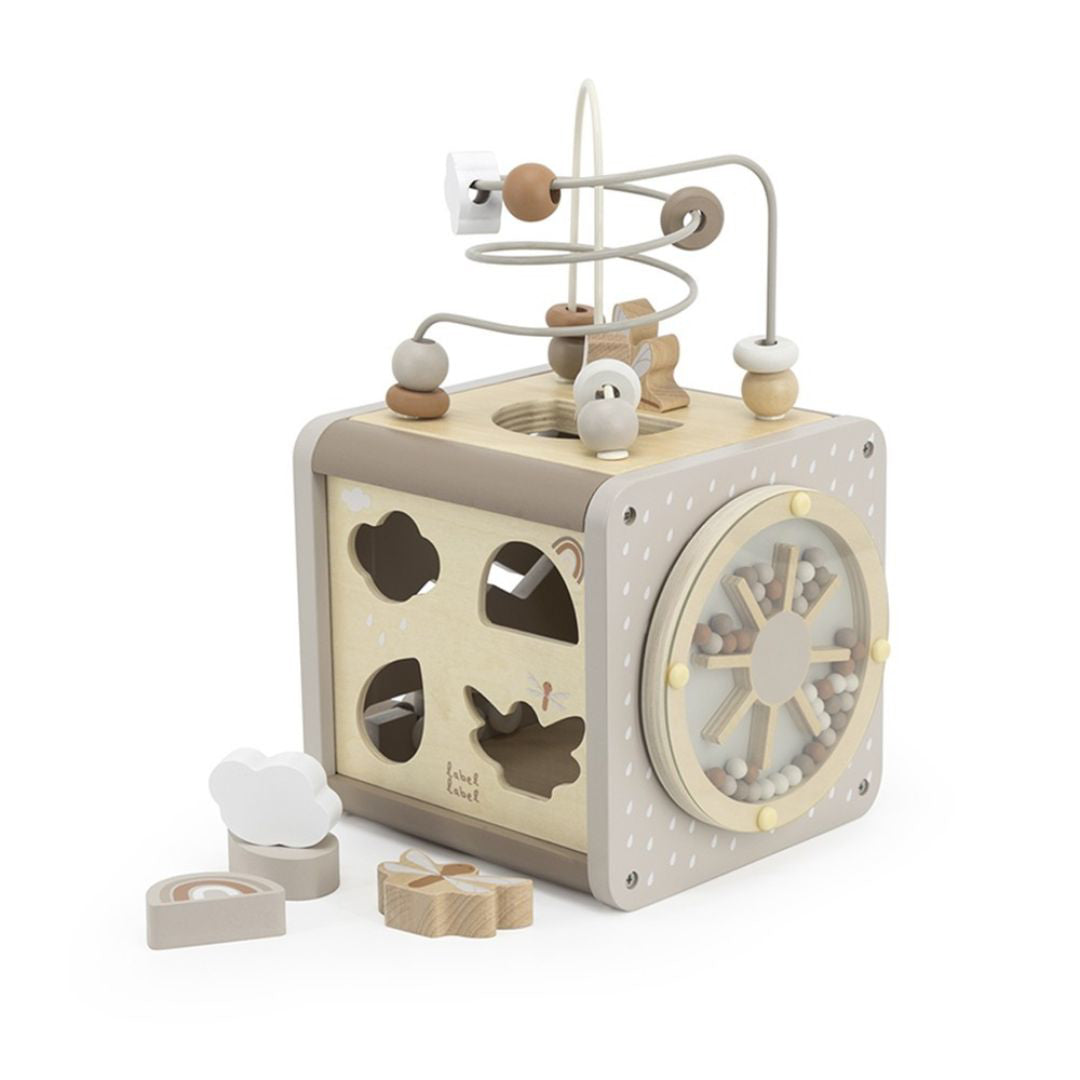 Label Label® Lesena aktivnostna kocka Nougat Label Label