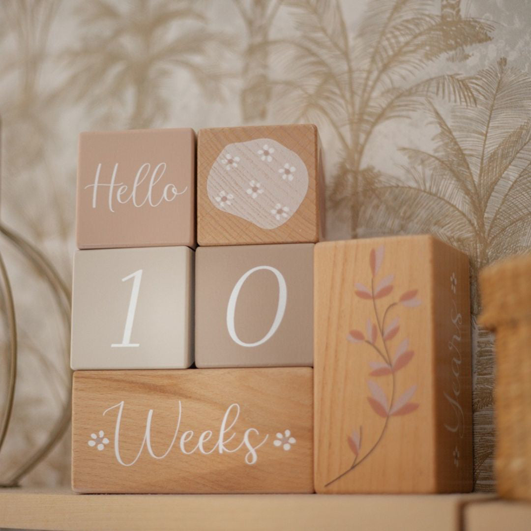 Label Label® Lesene kocke Milestone Nougat Label Label